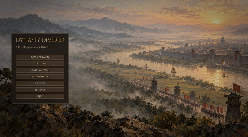 The title screen