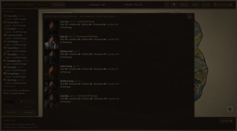 The officers of the house